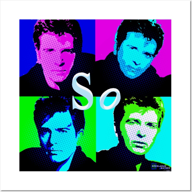 Pop Peter Gabriel quad Wall Art by EnceladusWaters